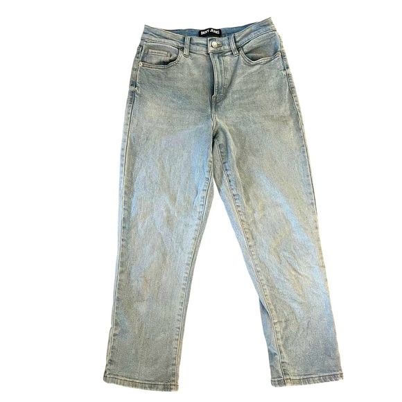 DKNY Jeans Broome Straight Leg Jeans Women’s Size 27 Light Wash Stretch Denim - Picture 1 of 11